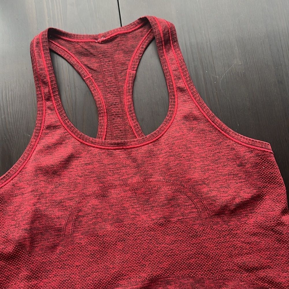 Lululemon Red Swiftly Racerback Performance Tank … - image 2
